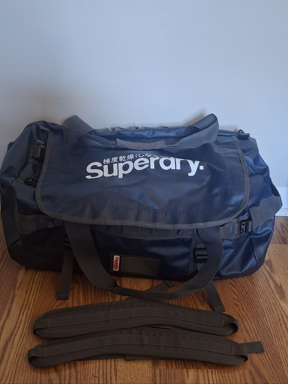 Superdry Tarpaulin Duffle Bag Navy Carry-on